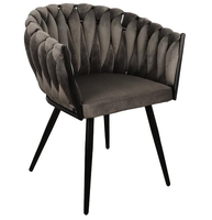 Chaise de salle à manger élégante, moderne et minimaliste avec dossier de soutien, portable pour la maison, l'hôtel, le restaurant, le bureau, le café, la boutique