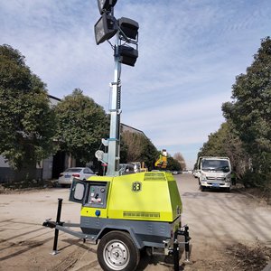 Storike Mobile Light Tower 7M 9LED Automatic Lift Outdoor Emergency Lighting <b>Battery</b> Powered DC <b>24V</b> - Product Image 3