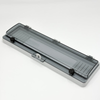 Boîtier en plastique transparent HD-16A IP67 avec couvercle étanche et verrouillage pour interrupteur MCB, idéal pour extérieur et applications aériennes