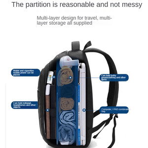 Custom 2025 OEM Fashion Waterproof Laptop <b>Backpack</b> with Zipper Closure for Student College Outdoor Gym Use Unisex <b>Nylon</b> - Product Image 4