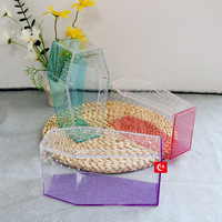 Caja de cría de alta calidad para insectos pequeños y reptiles, terrario acrílico con forma de ataúd para tarántulas y arañas saltadoras, cuadrado de Halloween