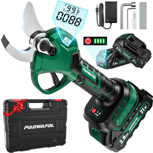 Podadora Eléctrica Profesional con Cuchilla SK5 de 25-30MM Tijeras de <span class=keywords><strong>Podar</strong></span> de Trinquete Inalámbricas y Tijeras de Jardinería de Viñedo de China - Product Image 1