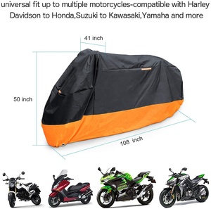 Copertura per moto protezione esterna impermeabile per tutte le stagioni precisione adatta fino a 108 pollici chopper e cruiser per bici da Tour - Product Image 5