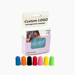 Bouchons d'oreilles jetables WELTA CE EN352 ANSI à réduction de bruit en mousse PU, avec étui et cordon en option, pour le ronflement et le sommeil, 8 pièces - Product Image 1