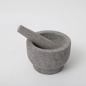 <span class=keywords><strong>Mortar</strong></span> dan Pestle Batu Marmer untuk Menggiling Rempah dan Bumbu, Aman untuk Makanan - Product Image 4
