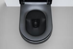 Inodoro de una pieza montado en el suelo con chorro de sifón de cerámica negro moderno de las ventas calientes de <span class=keywords><strong>Bolina</strong></span> - Product Image 5