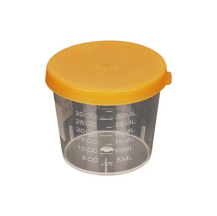 Consumable Laboratory kits Sterile Urine container graduated 60ml Specimen Collection
