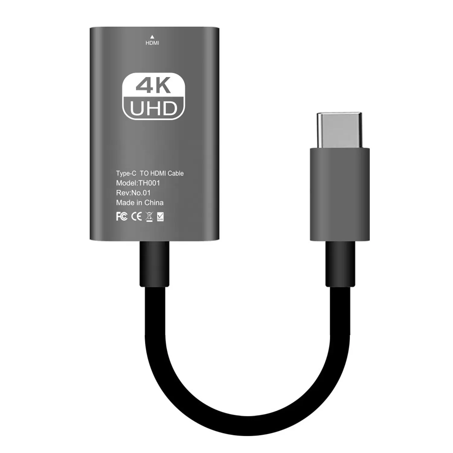 USB C a HDMI adaptador hembra USB tipo C a HDMI Cable de 15CM/6 pulgadas Thunderbolt 3 MacBook Pro superficie libro de Samsung