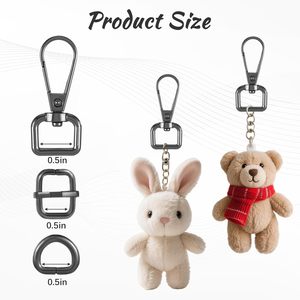 Pcs Swivel <b>Snap</b> <b>Hooks</b> Kit Heavy Duty Swivel <b>Snap</b> <b>Hooks</b> With D Ring And Slide Buckle - Product Image 2