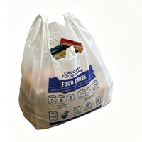 Sacs en plastique PE réutilisables écologiques avec impression quadricolore et logo personnalisé pour les entreprises et les supermarchés