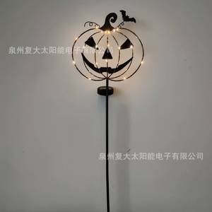 Lampe solaire LED citrouille d'Halloween pour jardin, éclairage décoratif extérieur sur piquet IP65 - Product Image 4