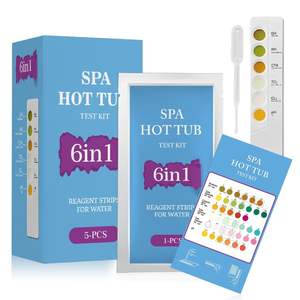 맞춤형 6 in 1 수영장 및 온수 욕조 물 테스터 키트 테스트 카세트에 대한 OEM 지원 SPA 물 - Product Image 6