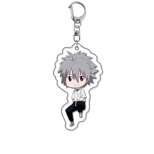 Llavero de acrílico de Eva New Century Evangelion <span class=keywords><strong>Ikari</strong></span> <span class=keywords><strong>Shinji</strong></span>, bonito colgante para bolso, regalo, recuerdo, llavero para amigo, lindo - Product Image 3