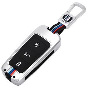 Étui de protection pour clé de <span class=keywords><strong>voiture</strong></span> en alliage de zinc et gel de silice pour Volkswagen Old Magotan CC B6, porte-clés VW, accessoires de sac - Product Image 1