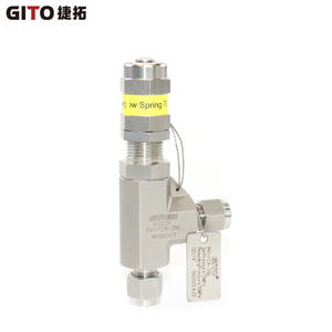 Válvula de Alivio de Presión Manual 316 con Férula, Descarga Proporcional para Control de Seguridad en Agua, Aceite y Gases Ácidos - Product Image 3