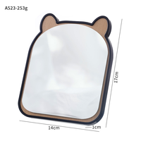 Miroir de maquillage, miroir de bureau pour étudiants, pliable et portable, pour la maison, la chambre à coucher, le bureau, facile à transporter