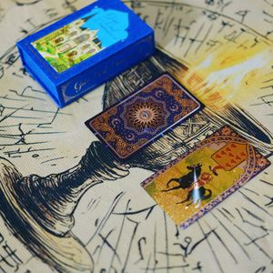 Cartes de tarot et cartes d'<span class=keywords><strong>oracle</strong></span> en plastique, 40 cartes, 12*7cm, jeu de table <span class=keywords><strong>Lenormand</strong></span>, étanche, en boîte - Product Image 2
