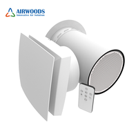 Ventilateur de récupération de chaleur sans conduit pour pièce individuelle, système ERV, économie d'énergie, efficacité de 92 %, débit d'air de 20 à 64 m³/h, montage mural