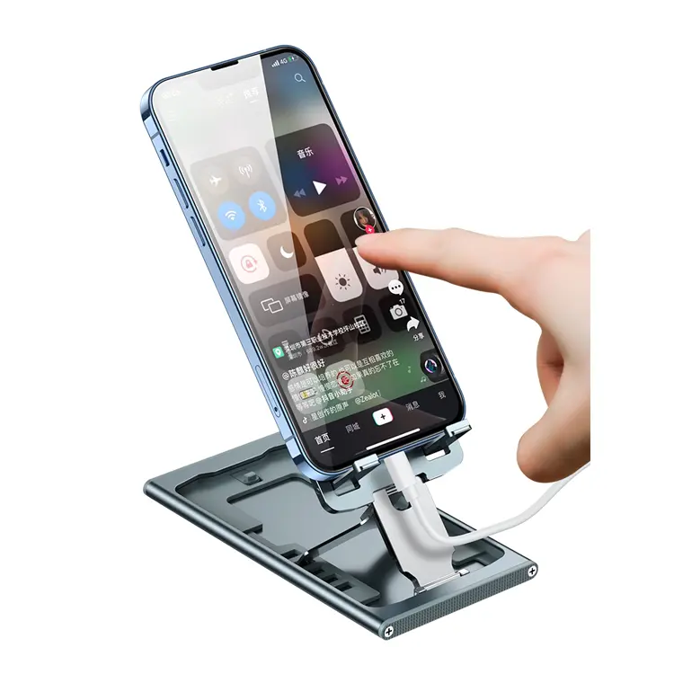 Desk Cellphone holder Foldable Desktop Phone Bracket Free Angle Adjustable Holder
