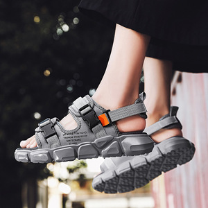 2026 Men's <b>Flat</b> Outdoor Breathable Summer Beach <b>Sandals</b> Lightweight Mesh Lining Anti-Slippery Slip-On Closure Students Fashion - Product Image 1