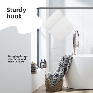 Almohada de Bañera de Malla 4D <span class=keywords><strong>ES06</strong></span> de Venta Caliente en Europa y América, con 7 Ventosas, Almohada de SPA para Baño, Envío Directo de un Solo Artículo - Product Image 2