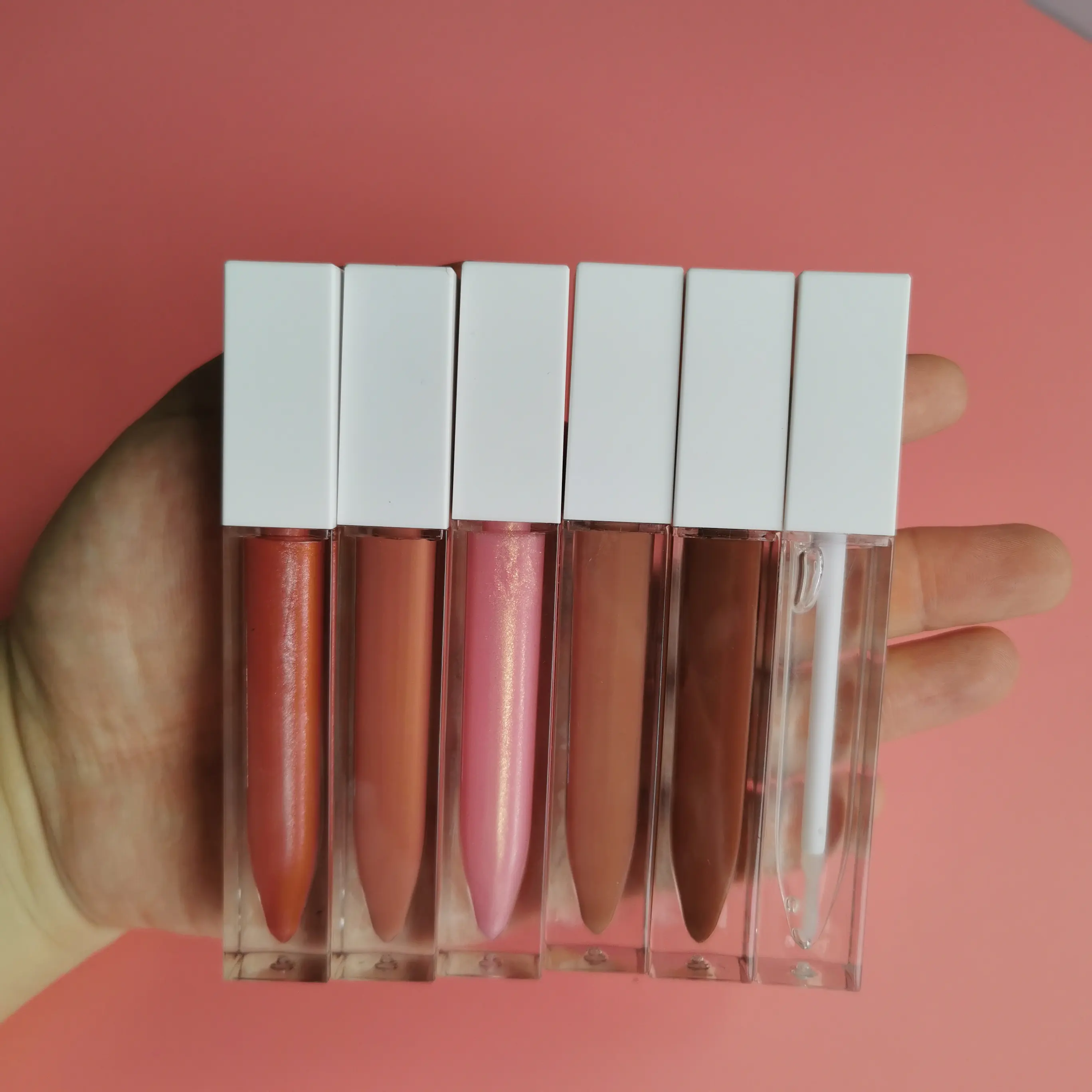 2021 new fashion high quality 29 Colors no logo private label clear no dry liquid nude lip gloss