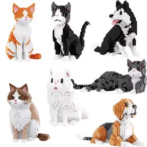 Meilleures ventes : Jouets de construction en plastique, modèle 3D, animaux de compagnie (chiot, chat, chien, chat persan, <span class=keywords><strong>beagle</strong></span>, chat Ragdoll, chat tigré), en mini briques Balody - Product Image 1