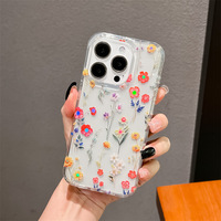 Coque de téléphone personnalisée avec impression florale IMD pour iPhone 17 Pro Max et iPhone 16 Plus