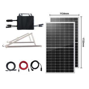 Système d'énergie solaire 800W, kit complet avec contrôleur de batterie pour l'énergie hors réseau à domicile, panneaux monocristallins haute efficacité PH-002 - Product Image 1