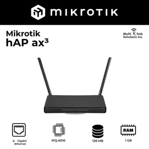 Router MikroTik HAP <span class=keywords><strong>Ax3</strong></span> C53UiG+5HPaxD2HPaxD <span class=keywords><strong>WiFi</strong></span> 6 AX1800, 4 Puertos Gigabit, 1 Puerto Ethernet 2.5G, PoE, RouterOS - Product Image 4