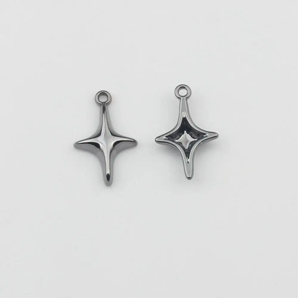 Nuevo producto caliente 19*11mm forma de estrella pendientes colgantes de aleación de Zinc fabricación de joyas accesorios DIY