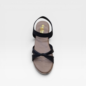 Stylish Womens Black Flat Sandals <b>Bow</b> Strap Open Toe Casual Comfort <b>Shoes</b> for Daily Wear Outdoor Walking Party Fashion - Product Image 6