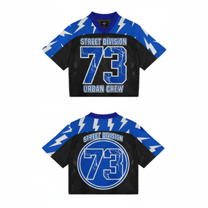 Camiseta de Fútbol Americano Retro Personalizada con Estampado Completo, de Alta Calidad, Sublimada, de Malla, Corte Cuadrado, Manga Corta, para Verano - Product Image 2