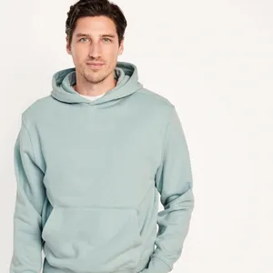 Oversized solid color men hoodies for winter individual pattern tags provided outdoor wear hooded for men single color hoodies
