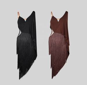 UDance 2025 <span class=keywords><strong>nueva</strong></span> llegada vestido de baile latino para mujer para adultos transpirable de secado rápido vestido de tirantes señoras Samba <span class=keywords><strong>Rumba</strong></span> vestido de práctica - Product Image 6