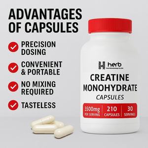 Cápsulas de Creatina Vegana ODM, Suplemento Pre-Entrenamiento Sin Azúcar para Entusiastas del Gimnasio y el Fitness - Product Image 2