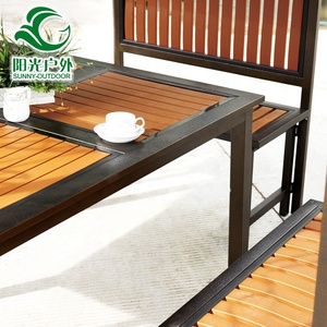 Ensemble de mobilier de <span class=keywords><strong>jardin</strong></span>, pavillon, gazebo, auvent, pergola 3x3 avec table et chaises en plastique - Product Image 4