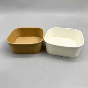 <b>Grease</b>‑Resistant <b>Paper</b> Bowl Double‑Side PE Coated Virgin Wood Pulp Custom Weight Size Printing for Disposable Food Container - Product Image 1