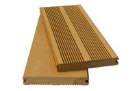 Planches de terrasse en composite WPC à grain de bois, imperméables, antidérapantes, avec fixation dissimulée, pour terrasse extérieure
