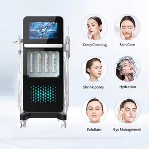 Dermabrasion Facial <b>Machine</b> with Hydrodermabrasion Jet Peel Electric Vacuum for Blackhead Remover Ice Blue Cleanse Skin <b>Massager</b> - Product Image 2