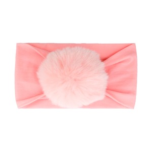 Bandeau pour bébé, nouveau bandeau élastique en nylon pour bébé, boule de laine, toute l'année, doux et confortable, accessoire pour cheveux de bébé - Product Image 6