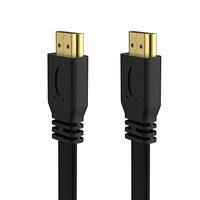 Kabel HDMI Ultra tipis, kabel HDMI Ultra tipis 20 Pin HDMI 1080p jantan ke jantan, konduktor Ccs 1.4v ramping datar