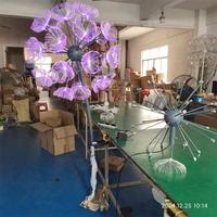 Dia 80cm RVB extérieur étanche LED pissenlit lampe jardin lumière parc paysage éclairage 3D Simulation de pissenlit lampe