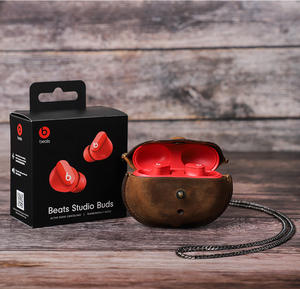 <span class=keywords><strong>Funda</strong></span> de cuero Real de lujo con correas <span class=keywords><strong>para</strong></span> collares, bolsa de almacenamiento <span class=keywords><strong>para</strong></span> <span class=keywords><strong>Beats</strong></span> <span class=keywords><strong>Studio</strong></span> <span class=keywords><strong>Buds</strong></span> - Product Image 1