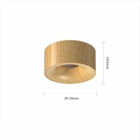 Plafonnier LED ultra-plat noir le plus vendu, downlight LED 15W anti-éblouissement pour salon, bureau à domicile