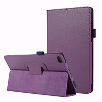 Untuk Tab M10 Plus M11 10 Inci Lichi PU Kulit Auto/Sleep Stand Flip Tablet Cover Shell Pelindung