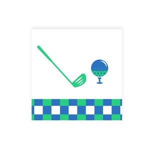 Juego de Vajilla Desechable DAMAI con Tema de Golf en Azul y Blanco, con Platos, Vasos y Servilletas de Papel, para Fiestas de Cumpleaños, para 8 Personas - Product Image 6