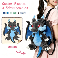 Sac à dos en peluche personnalisé Dragon Anime, jouet de collection pour enfants, idéal pour les boutiques de détail