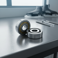 Roulements de patins à roulettes 7mm ID S627Z avec 11 billes en céramique Si3N4 superposées, roulement hybride en céramique 7x22x7mm pour roues de patins en ligne, 16 pièces