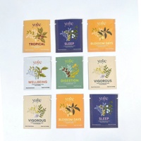 Custom Eco Friendly Kraft Paper Tea Sachet Bag With PLA Heat Sealable Biodegradable Packaging